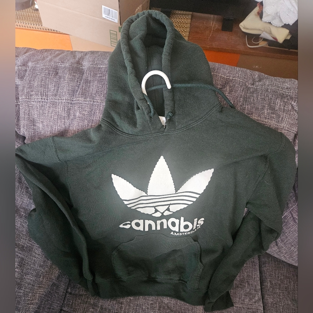 Mens Green Amsterdam Sweatshirt. S